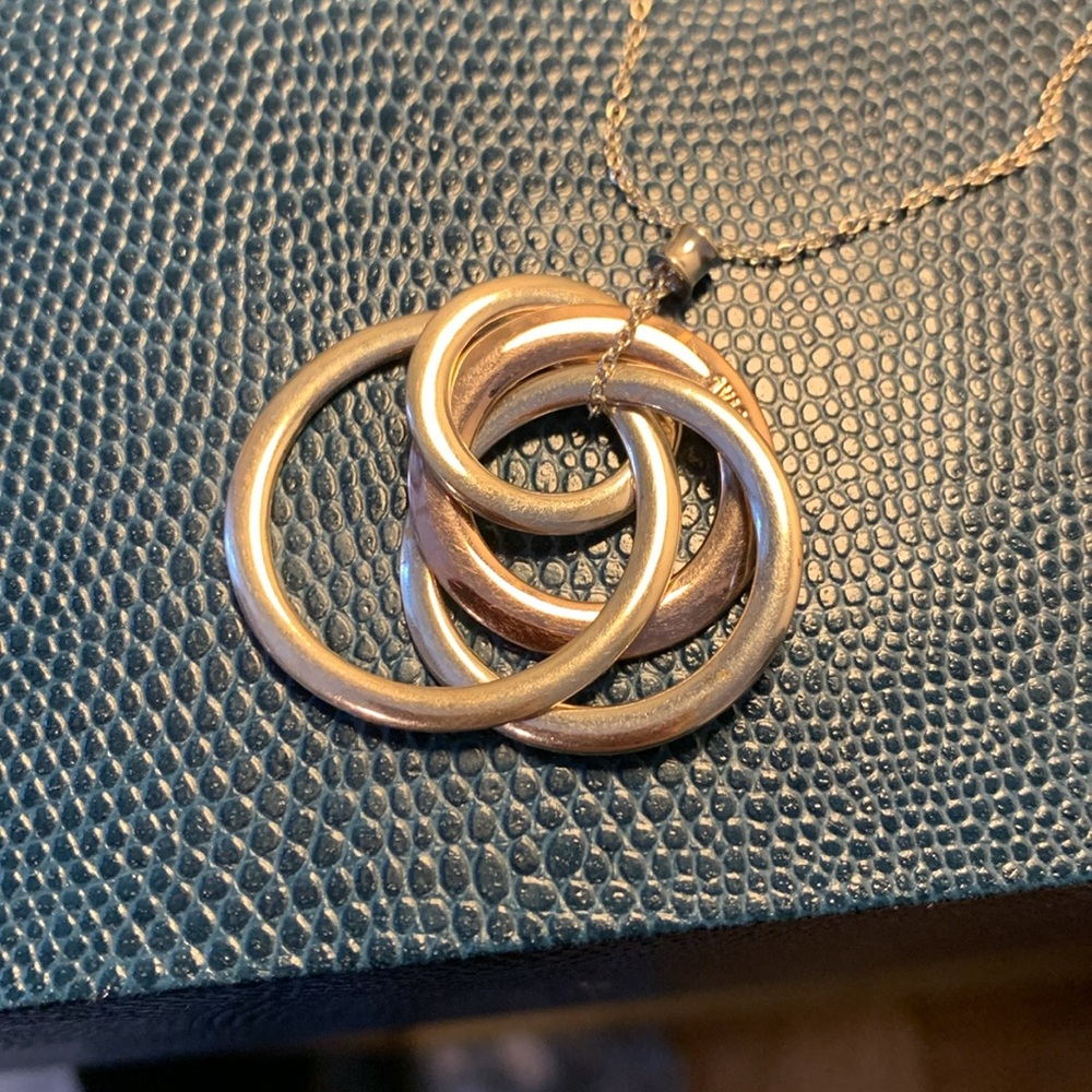 Tiffany & Co 1837 Interlocking Circles Pendant with Necklace. Sterling Silver. - Picture 6 of 6
